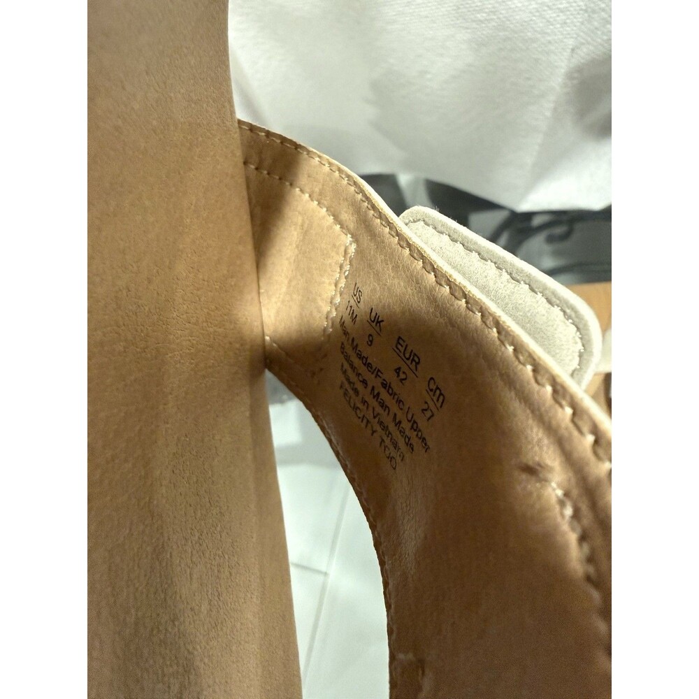 Dr. Scholl's Beige/Tan Wedge Strappy Ankle Strap Buckle Sandals US 11 EU 42 - Picture 6 of 6